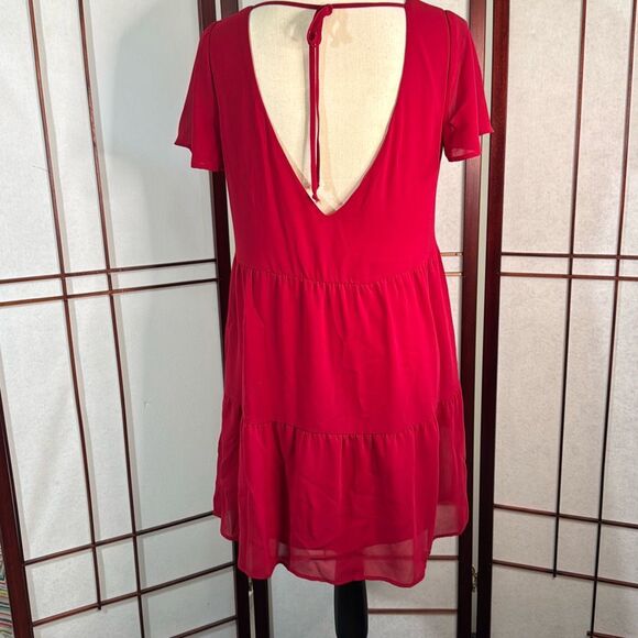 Show Me Your Mumu Cia Mini Dress ~ Cherry with pockets - Picture 2 of 8